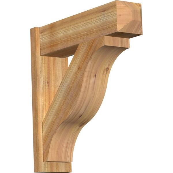 Ekena Millwork Funston Rough Sawn Craftsman Outlooker, Western Red Cedar, 8"W x 30"D x 30"H OUT08X30X30FST04RWR - main